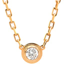 カルティエ Cartier ダムール SM B7215700 ピンクゴールド ダイヤモンド K18PG ネックレス 1P 一粒 750 PG