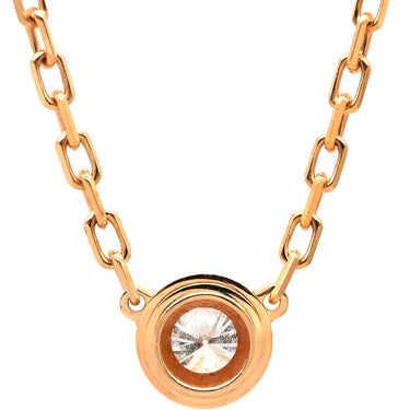 カルティエ Cartier ダムール SM B7215700 ピンクゴールド ダイヤモンド K18PG ネックレス 1P 一粒 750 PG