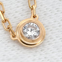 カルティエ Cartier ダムール SM B7215700 ピンクゴールド ダイヤモンド K18PG ネックレス 1P 一粒 750 PG