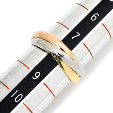カルティエ Cartier トリニティ スモールモデル ホワイトゴールド×イエローゴールド×ピンクゴールド K18WG K18YG K18PG #48 リング 指輪 Au750 18K 3連 3重 3カラー 8号