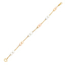 タサキ TASAKI バロックパール パールホワイト×ピンク×イエローゴールド K18YG パール ブレスレット TASAKI 18K 750YG 真珠 白 ピンク