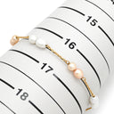 タサキ TASAKI バロックパール パールホワイト×ピンク×イエローゴールド K18YG パール ブレスレット TASAKI 18K 750YG 真珠 白 ピンク