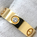 カルティエ Cartier ラブリング ハーフダイヤ B4032400 イエローゴールド K18YG ダイヤモンド #53(JP13) リング 指輪 LOVE Ring 750 18K 18金 3P 3石 3粒 ダイヤ 13号