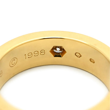 カルティエ Cartier ラブリング ハーフダイヤ B4032400 イエローゴールド K18YG ダイヤモンド #53(JP13) リング 指輪 LOVE Ring 750 18K 18金 3P 3石 3粒 ダイヤ 13号
