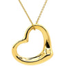 ティファニー Tiffany & Co オープンハート 27mm イエローゴールド K18YG ネックレス T＆Co. Au750 18K 18金 エルサペレッティ ラージ