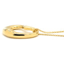 ティファニー Tiffany & Co オープンハート 27mm イエローゴールド K18YG ネックレス T＆Co. Au750 18K 18金 エルサペレッティ ラージ