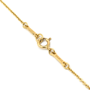 ティファニー Tiffany & Co オープンハート 27mm イエローゴールド K18YG ネックレス T＆Co. Au750 18K 18金 エルサペレッティ ラージ