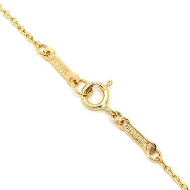 ティファニー Tiffany & Co オープンハート 21.5mm イエローゴールド K18YG ネックレス T＆Co. Au750 18K 18金 エルサペレッティ