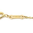 ティファニー Tiffany & Co オープンハート 21.5mm イエローゴールド K18YG ネックレス T＆Co. Au750 18K 18金 エルサペレッティ