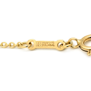 ティファニー Tiffany & Co オープンハート 27mm イエローゴールド K18YG ネックレス T＆Co. Au750 18K 18金 エルサペレッティ ラージ