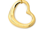 ティファニー Tiffany & Co オープンハート 21.5mm イエローゴールド K18YG ネックレス T＆Co. Au750 18K 18金 エルサペレッティ