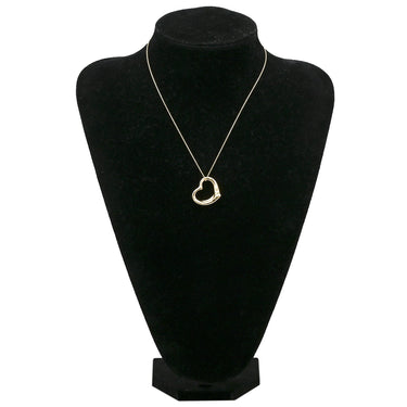 ティファニー Tiffany & Co オープンハート 27mm イエローゴールド K18YG ネックレス T＆Co. Au750 18K 18金 エルサペレッティ ラージ