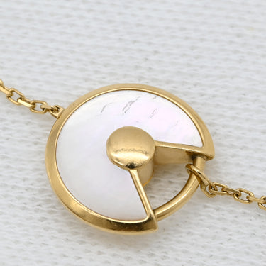 カルティエ Cartier アミュレット ドゥ XS B6044017 イエローゴールド K18YG ダイヤモンド マザーオブパール ブレスレット 白 1Pダイヤモンド 750 18金 パール