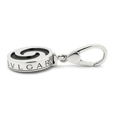 ブルガリ BVLGARI アレグラ オプティカル ブラック×ホワイトゴールド K18WG オニキス チャーム 750 18金 18K WG オニキス ペンダントトップ ネックレストップ
