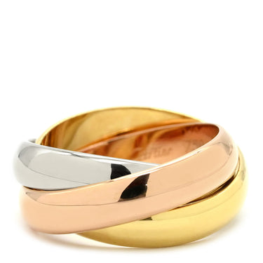 カルティエ Cartier トリニティクラシック ホワイトゴールド×イエローゴールド×ピンクゴールド K18WG K18YG K18PG #49(JP9) リング 指輪 3連 3カラー 3ゴールド18K 750 8.5号