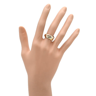カルティエ Cartier トリニティクラシック ホワイトゴールド×イエローゴールド×ピンクゴールド K18WG K18YG K18PG #49(JP9) リング 指輪 3連 3カラー 3ゴールド18K 750 8.5号