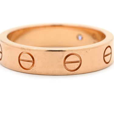 カルティエ Cartier LOVE ミニラブリング 1Pダイヤ B4050700 ピンクゴールド K18PG ダイヤモンド #49(JP9) リング 指輪 スモールモデル LOVE Ring 750 18K PG 9号