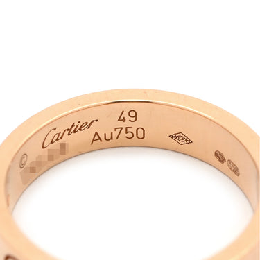 カルティエ Cartier LOVE ミニラブリング 1Pダイヤ B4050700 ピンクゴールド K18PG ダイヤモンド #49(JP9) リング 指輪 スモールモデル LOVE Ring 750 18K PG 9号
