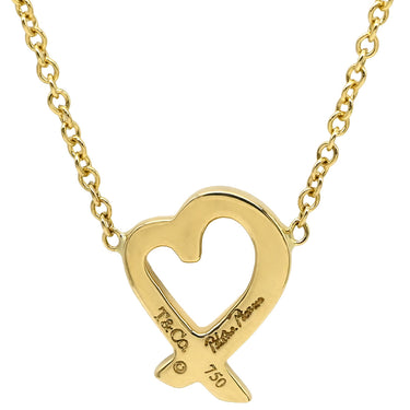 ティファニー Tiffany & Co ラビングハート ネックレス スモール イエローゴールド K18YG ネックレス 18K 750 YG T&Co. パロマピカソ