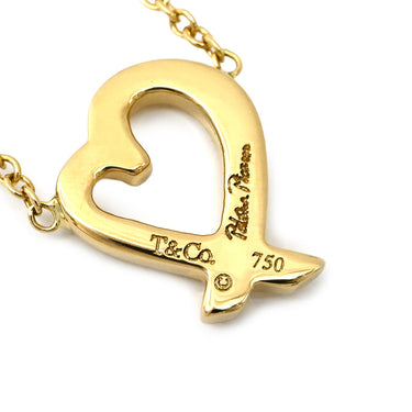 ティファニー Tiffany & Co ラビングハート ネックレス スモール イエローゴールド K18YG ネックレス 18K 750 YG T&Co. パロマピカソ