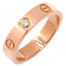 カルティエ Cartier LOVE ミニラブリング 1Pダイヤ B4050700 ピンクゴールド K18PG ダイヤモンド #49(JP9) リング 指輪 スモールモデル LOVE Ring 750 18K PG 9号