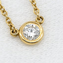ティファニー Tiffany & Co バイザヤード シングルダイヤモンド ペンダント イエローゴールド K18YG ダイヤモンド ネックレス 18K AU750 YG 1P 1粒 エルサペレッティ