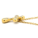 ティファニー Tiffany & Co ドッツクロス ダイヤ イエローゴールド K18YG ダイヤモンド ネックレス エルサ ペレッティ18K 750 十字架