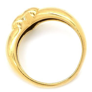 ティファニー Tiffany & Co ハート パヴェ ダイヤ イエローゴールド K18YG ダイヤモンド リング 指輪 T＆Co. 18K 750YG 10号