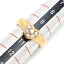 ティファニー Tiffany & Co ハート パヴェ ダイヤ イエローゴールド K18YG リング 指輪 T＆Co. 18K 750YG 10号