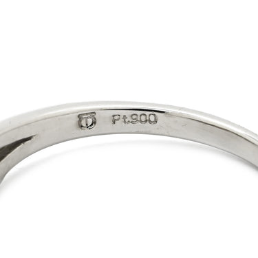 タサキ TASAKI パール 8.3mm ダイヤモンド パールホワイト×プラチナシルバー Pt900 パール ダイヤモンド リング 指輪 TASAKI 真珠 プラチナ Pt900 ウェーブ ミル打ち 21号