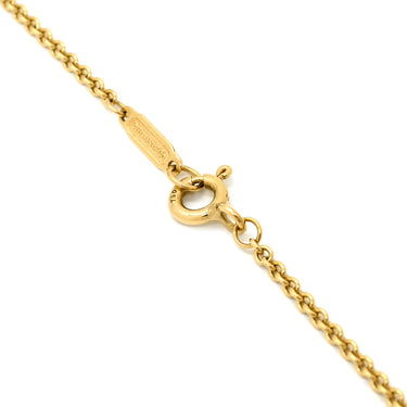 ティファニー Tiffany & Co ハートキー ラージ イエローゴールド K18YG ネックレス K18 18K 18金 750 YG