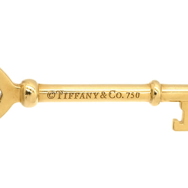 ティファニー Tiffany & Co ハートキー ラージ イエローゴールド K18YG ネックレス K18 18K 18金 750 YG