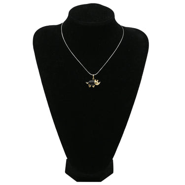 ダミアーニ DAMIANI サイモチーフ ブラック×イエローゴールド K18YG オニキス ダイヤモンド ペンダントトップ 750 18金 YG オニキス ダイヤ ネックレストップ