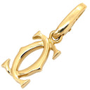 カルティエ Cartier 2Cチャーム B3010200 イエローゴールド K18YG ダイヤモンド ペンダントトップ ネックレストップ 750 18K 18金