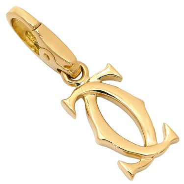 カルティエ Cartier 2Cチャーム B3010200 イエローゴールド K18YG ダイヤモンド ペンダントトップ ネックレストップ 750 18K 18金