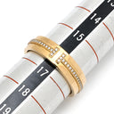 ティファニー Tiffany & Co T TWO ワイド ダイヤ イエローゴールド K18YG ダイヤモンド リング 指輪 18K AU750 YG 16号
