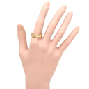 ティファニー Tiffany & Co T TWO ワイド ダイヤ イエローゴールド K18YG ダイヤモンド リング 指輪 18K AU750 YG 16号