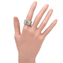 ブルガリ BVLGARI ビーゼロワン B-zero1 4バンドリング 323557 ホワイトゴールド K18WG #54(JP14) リング 指輪 Au750 18K 18金 13.5号