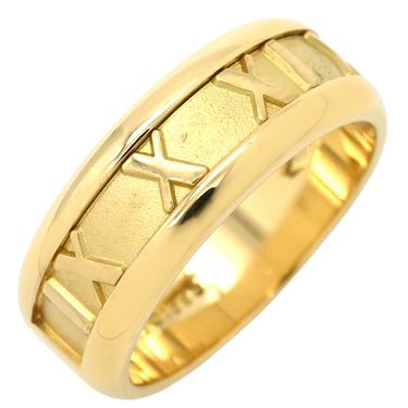 ティファニー Tiffany & Co アトラス イエローゴールド K18YG リング 指輪 T&Co. 18K 750 YG ローマ数字 12.5号