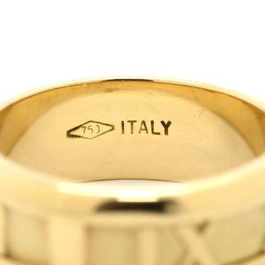 ティファニー Tiffany & Co アトラス イエローゴールド K18YG リング 指輪 T&Co. 18K 750 YG ローマ数字 12.5号