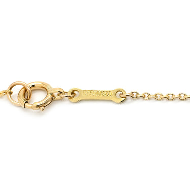 ティファニー Tiffany & Co オープンハート 21.5mm イエローゴールド K18YG ネックレス T＆Co. 18K 18金 750 YG エルサペレッティ