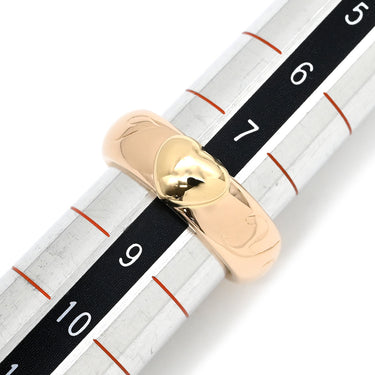 ティファニー Tiffany & Co フレンドシップ コンビ ハート ピンクゴールド×イエローゴールド K18PG K18YG リング 指輪 T&Co. Au750 18K ヴィンテージ 8号