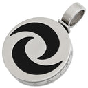 ブルガリ BVLGARI オプティカル ブラック×ホワイトゴールド K18WG ステンレススチール ダイヤモンド オニキス ペンダントトップ 750 18K WG オニキス ネックレストップ