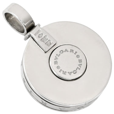 ブルガリ BVLGARI オプティカル ブラック×ホワイトゴールド K18WG ステンレススチール ダイヤモンド オニキス ペンダントトップ 750 18K WG オニキス ネックレストップ