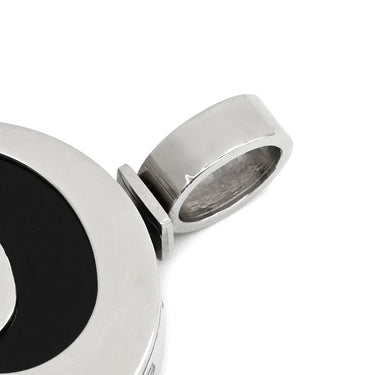 ブルガリ BVLGARI オプティカル ブラック×ホワイトゴールド K18WG ステンレススチール ダイヤモンド オニキス ペンダントトップ 750 18K WG オニキス ネックレストップ