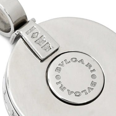ブルガリ BVLGARI オプティカル ブラック×ホワイトゴールド K18WG ステンレススチール ダイヤモンド オニキス ペンダントトップ 750 18K WG オニキス ネックレストップ