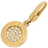 ブルガリ BVLGARI ブルガリブルガリ ダイヤ イエローゴールド K18YG ダイヤモンド チャーム パヴェ 19石 750 18K YG ペンダントトップ ネックレストップ