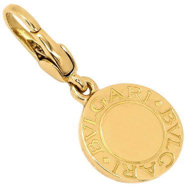 ブルガリ BVLGARI ブルガリブルガリ ダイヤ イエローゴールド K18YG ダイヤモンド チャーム パヴェ 19石 750 18K YG ペンダントトップ ネックレストップ
