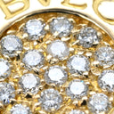 ブルガリ BVLGARI ブルガリブルガリ ダイヤ イエローゴールド K18YG ダイヤモンド チャーム パヴェ 19石 750 18K YG ペンダントトップ ネックレストップ
