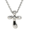 ティファニー Tiffany & Co ドッツクロス ダイヤ プラチナシルバー Pt950 ネックレス エルサ ペレッティ Pt950 プラチナ 十字架